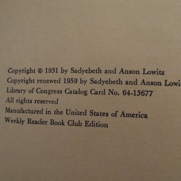 Vintage 1959 The Pilgrims' Party H/C Book by Sadyebeth & Anson Lowitz - Picture 2 of 4